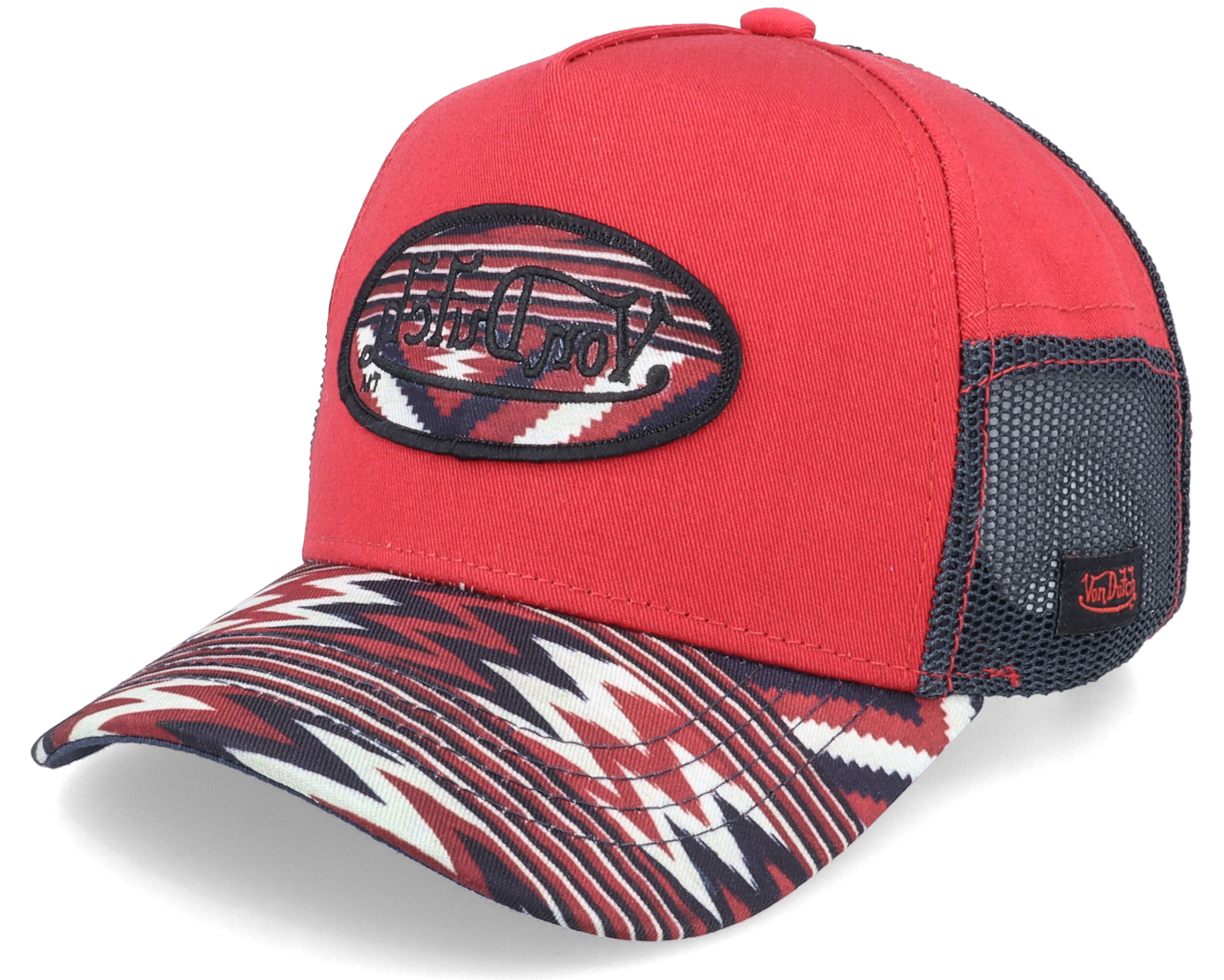 Oval Patch Atru Inca Red Trucker Von Dutch Cap Hatstoreworld