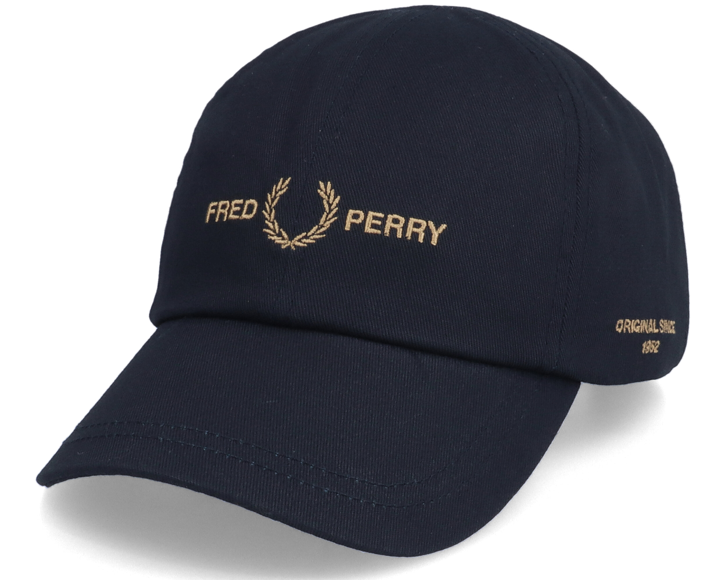 Branded Twill Cap Black Dad Cap Fred Perry キャップ Hatstore