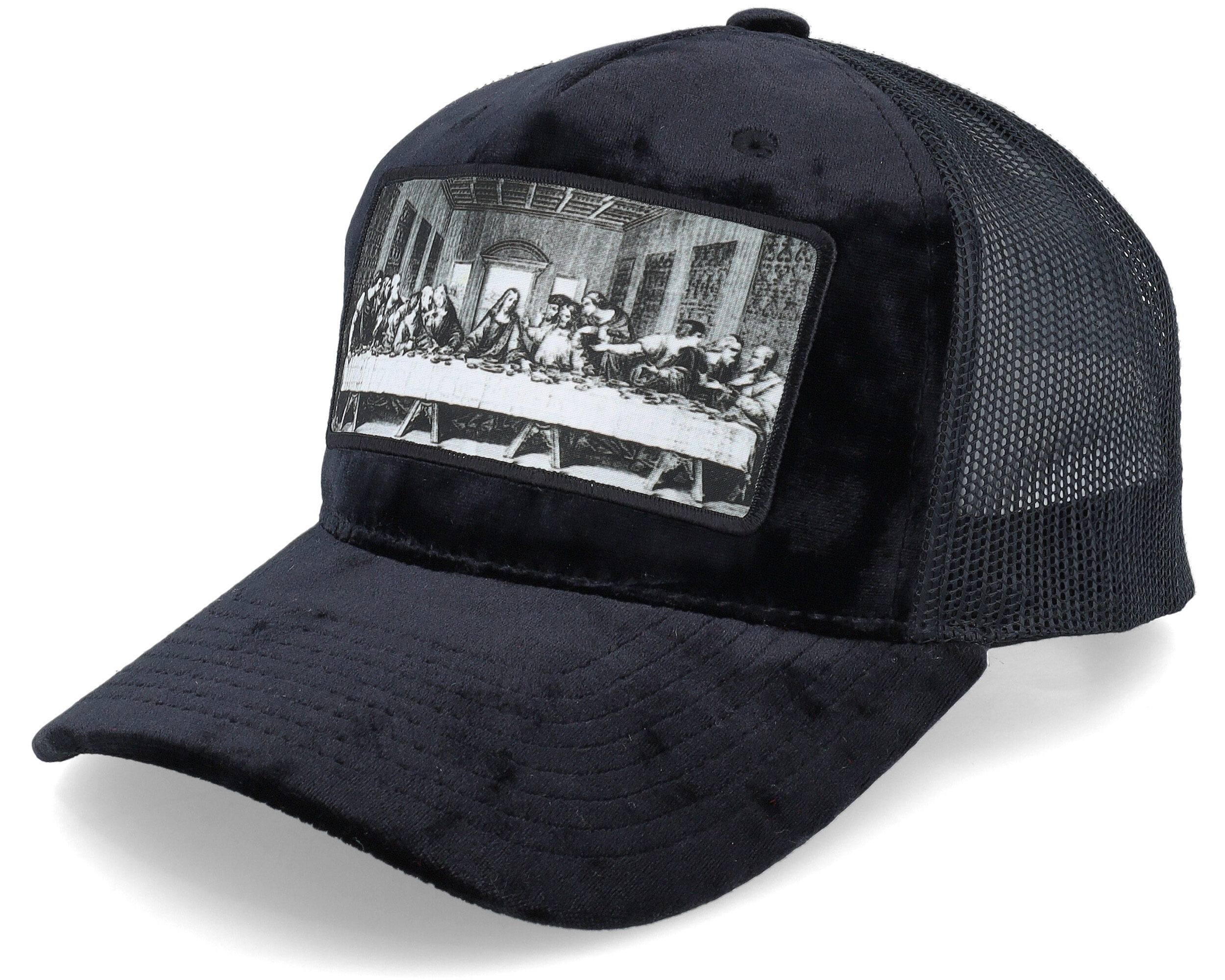 Last Supper Black Velvet Trucker Public Domain Keps Hatstore Se