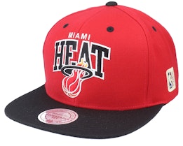 Miami Heat Hwc Team Arch Red/Yellow Snapback - Mitchell & Ness