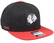Chicago Blackhawks Authentic Pro Game&Train Black/Red Snapback