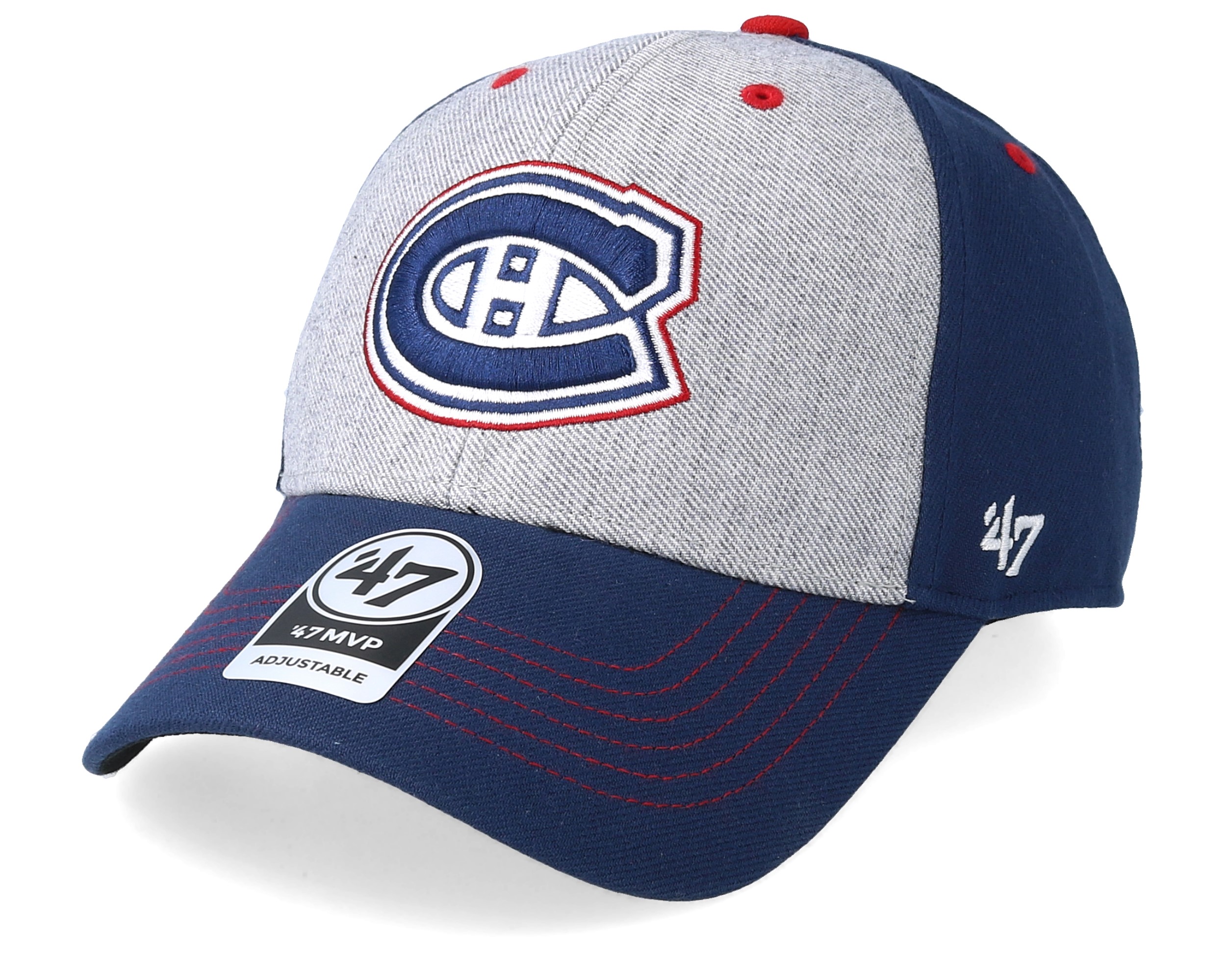 Montreal Canadiens Formation 47 Mvp Grey/Navy/Red Adjustable 47 Brand