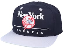 New York Yankees Classic Logo MLB Vintage Black/Grey Snapback - Twins Enterprise