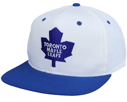 Toronto Maple Leafs Base Logo Two Tone NHL Vintage White/Blue Snapback - Twins Enterprise