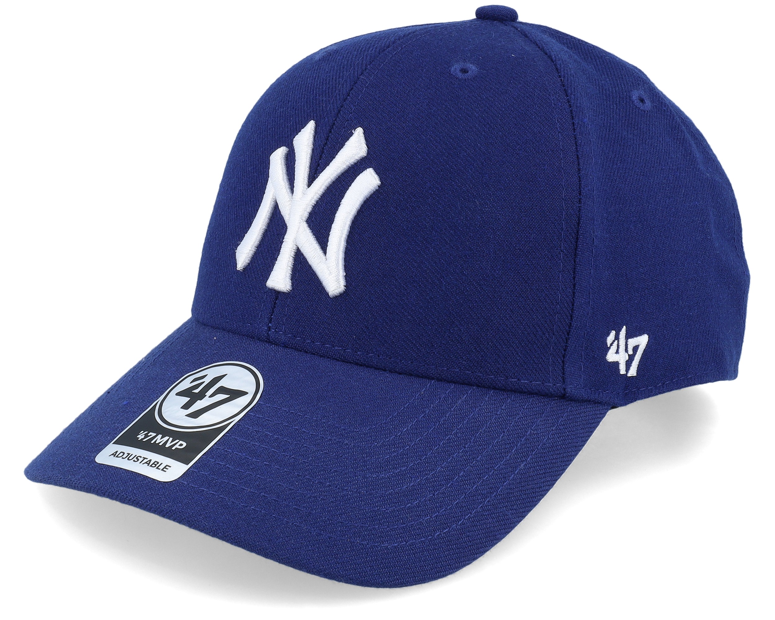 New York Yankees Youth 47 Brand Pink Pinstripe White MVP Adjustable Hat