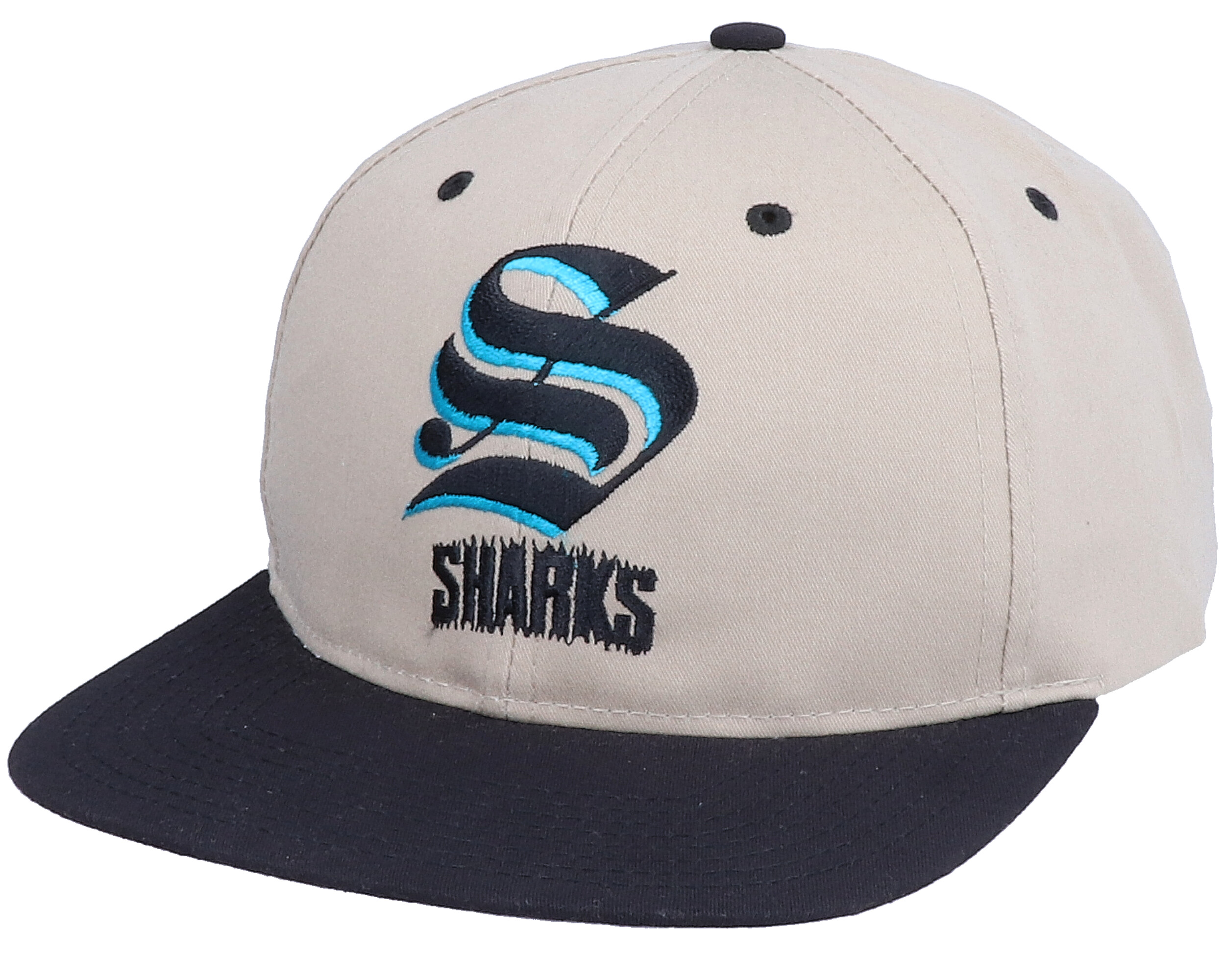 San Jose Sharks Men’s NHL Retro Lock Up Mitchell & Ness Snapback Hat