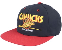 Vancouver Canucks Classic NHL Vintage Black/Red Snapback - Twins Enterprise