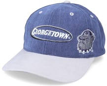 Georgetown Hoyas Multi Logo Vintage Denim/Grey Dad Cap - Twins Enterprise
