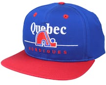 Quebec Nordiques Classic NHL Vintage Blue/Red Snapback - Twins Enterprise