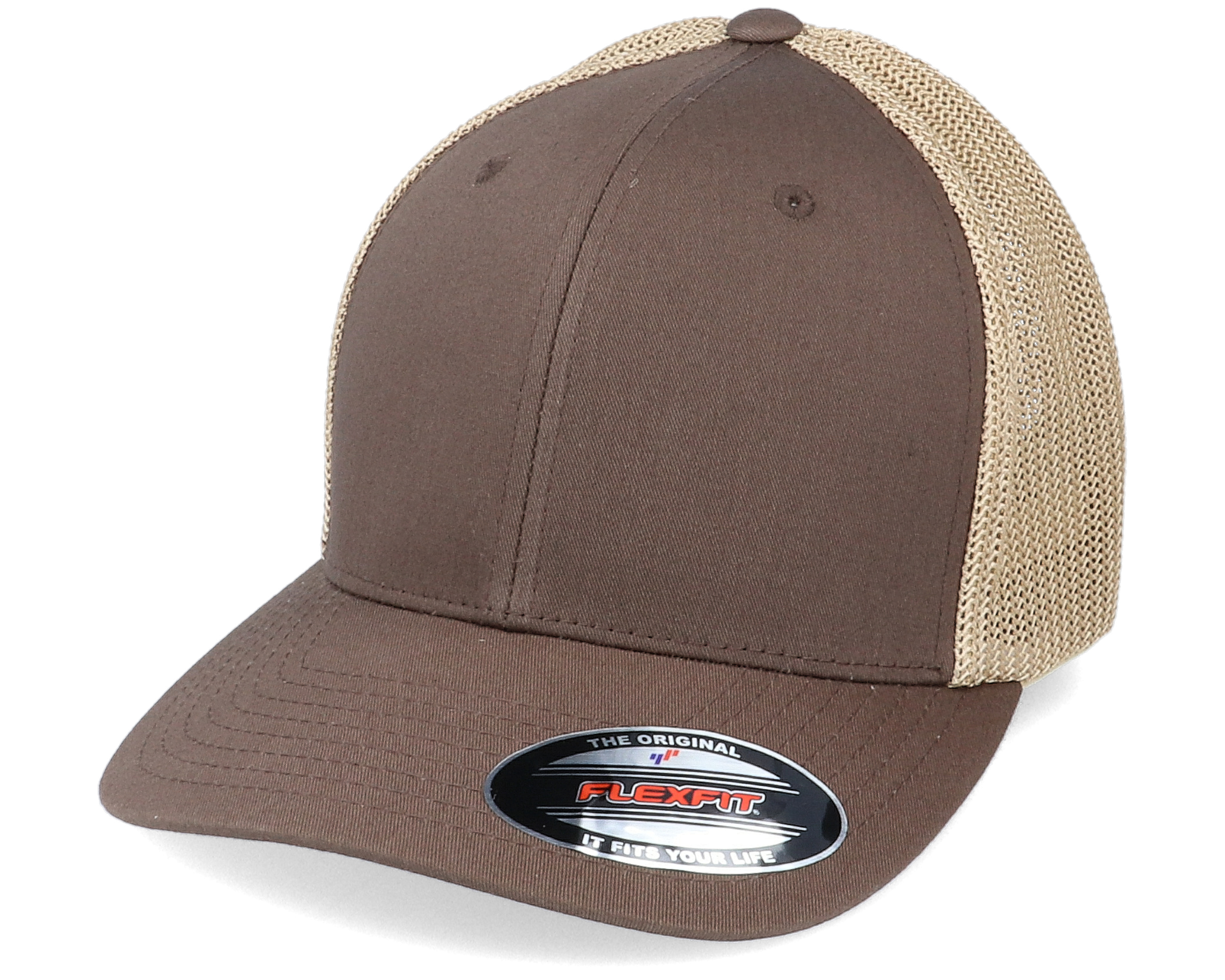 Trucker Mesh 2-Tone Brown/Khaki Flexfit