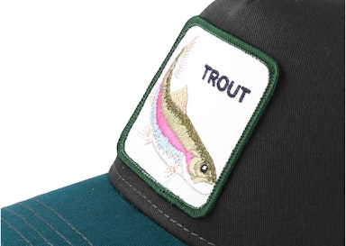 Rainbow Trout Black/Petrol Trucker - Main Image