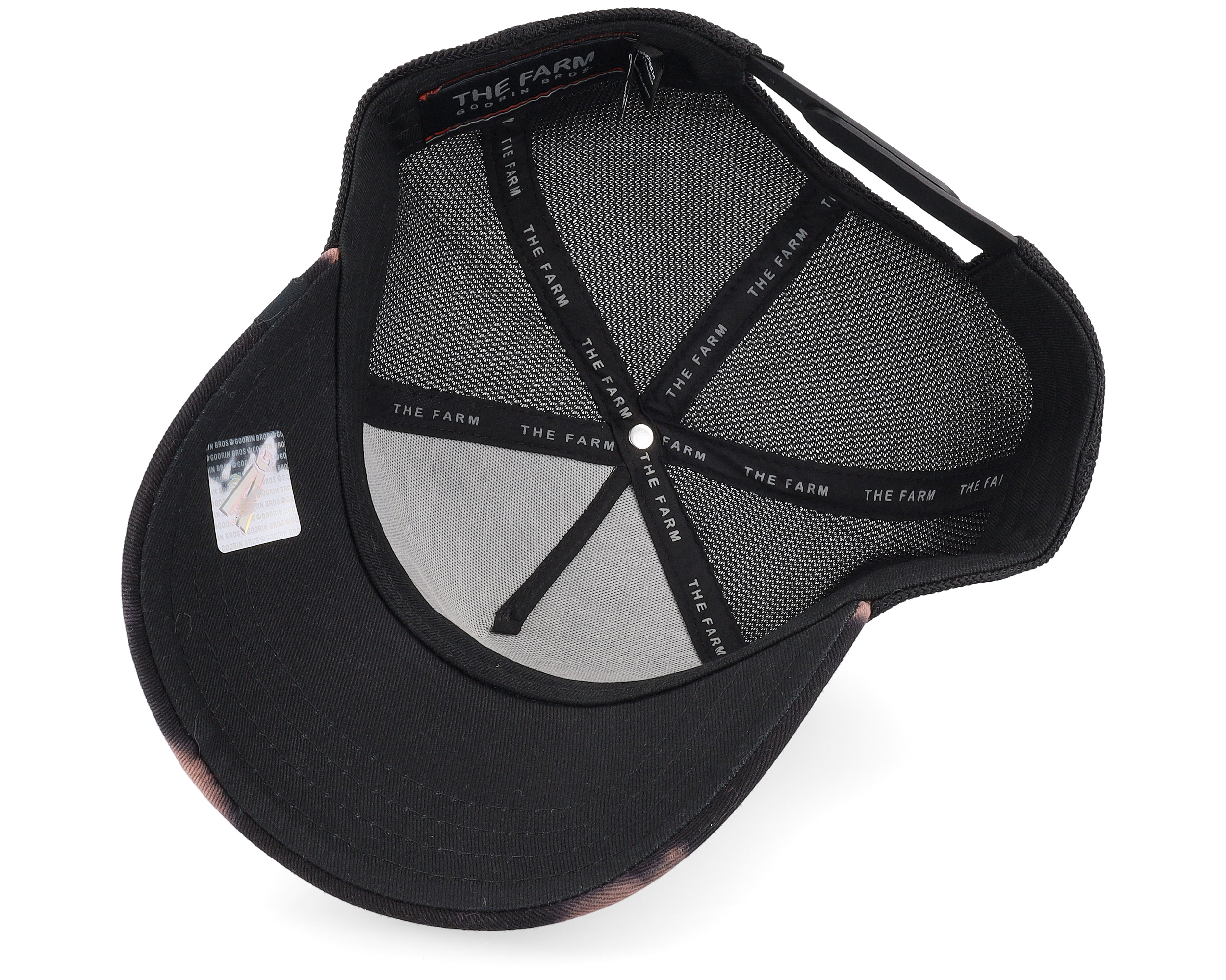 Acid Panther Tie Dye Black Trucker