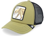 Kids Cat Teefs Extinct Olive/Black A-Frame Trucker