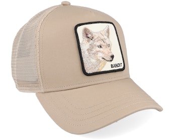 The Bandit Coyote Eco Brutalism Taupe A-Frame Trucker Goorin