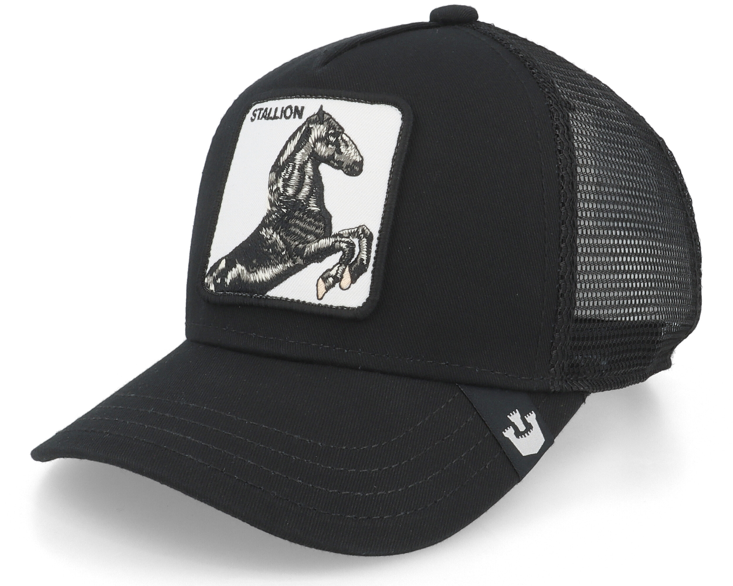 Kids Little Stallion Black Trucker - Goorin Bros. cap | Hatstoreworld.com