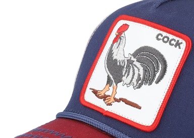 All American Rooster 100 All Over Canvas Navy/Stone/Burgundy A