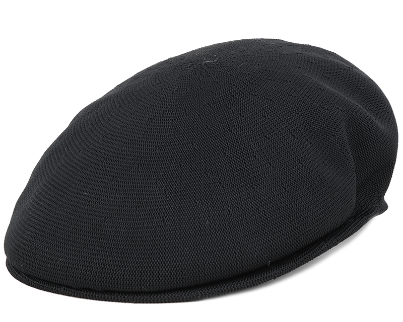 Tropic 504 Black Flat Cap Kangol Cap Hatstore