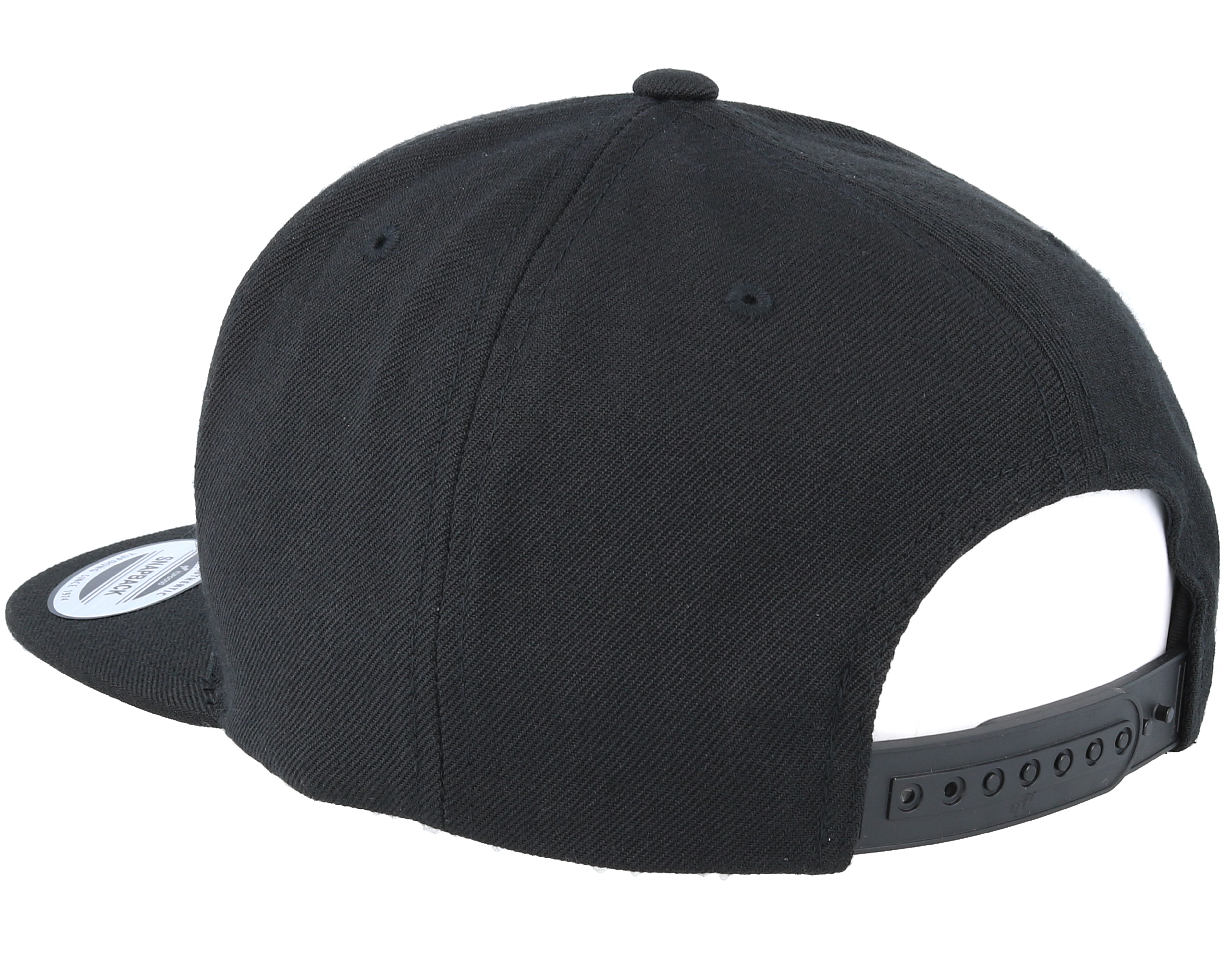 Black/Black Snapback - Yupoong cap | Hatstore.com