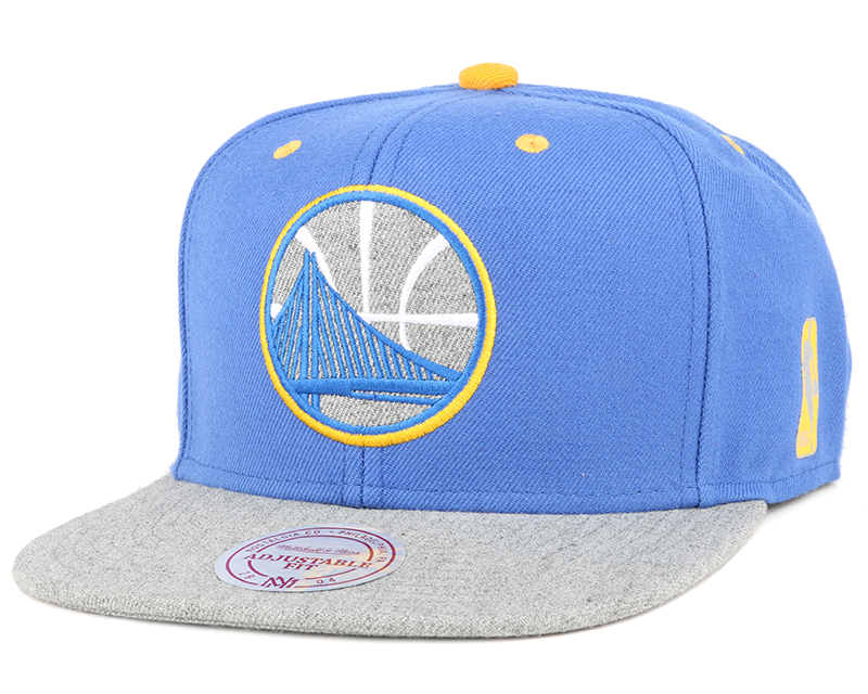 Mitchell and Ness Golden State Warriors Mitchell & Ness Grey Noise Snapback  Gray