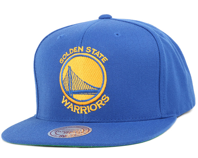 Mitchell & Ness Golden State Warriors STA3 Wool Snapback Cap Blue/Royal -  SS22 - US