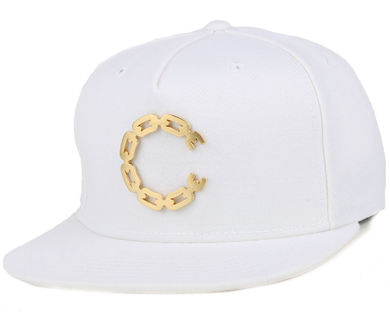 Thuxury Chain C White Strapback - Crooks & Castles cap | Hatstoreworld.com