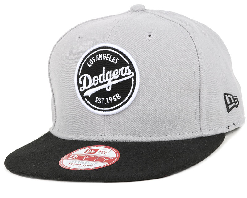 Los Angeles Dodgers graphite New Era 9Fifty Snapback Cap 