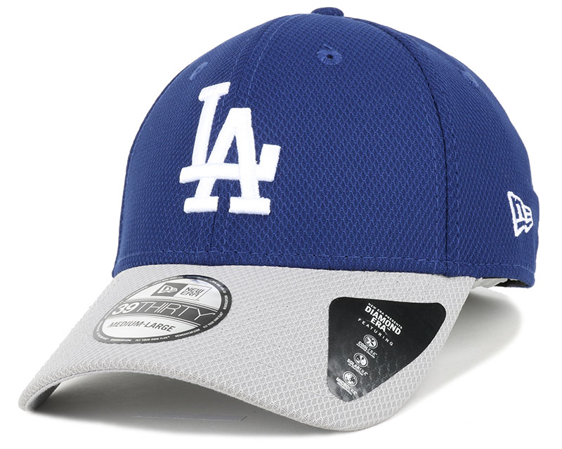 S/M New Era 39Thirty Diamond Cap LA Dodgers graphite 