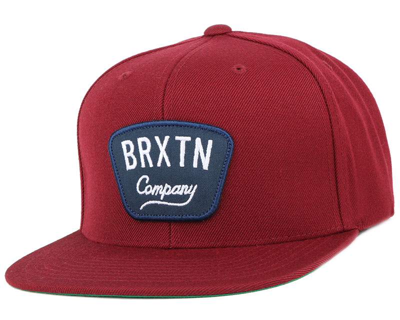 Brixton Gaston Snapback Hat Cap Brown キャップ Brixton Gaston Snapback Cap - Burgundy - SKATE CLOTHING from