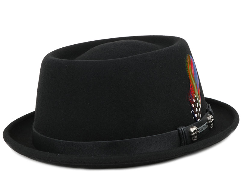 stetson pork pie bucket hat