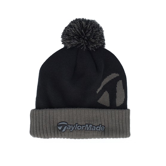Produktfoto för Taylor Made - Svart pom Beanie - Bobble Beanie Black Pom @ Hatstore