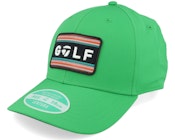 Sunset Golf Hat Green Adjustable