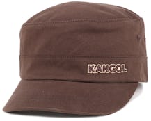 Cotton Twill Army Cap Brown Flexfit - Kangol