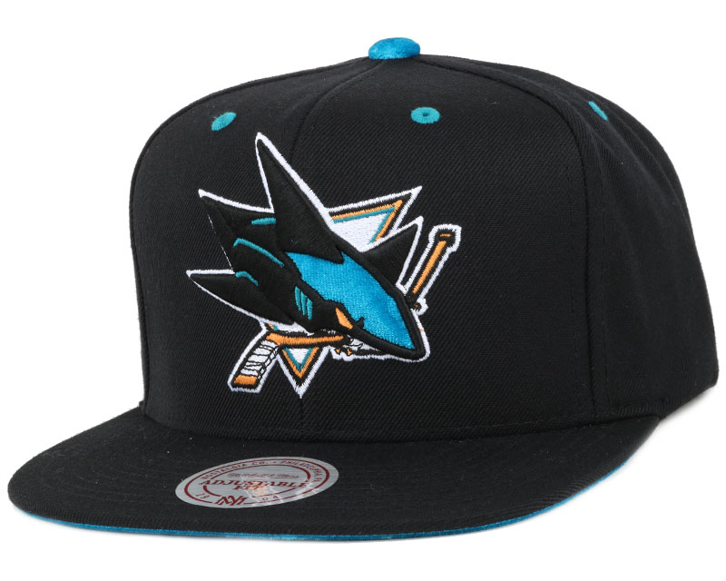 mitchell and ness sharks hat