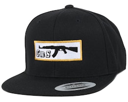 Box-AK47 Black Snapback - GUNS n SKULLS