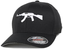 AK47 Black Flexfit - GUNS n SKULLS
