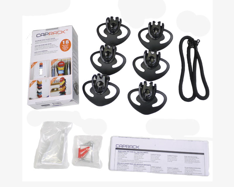 Cap Rack 18 Caps System Black Perfect Curve accessory