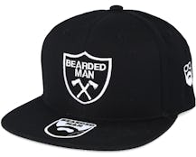 Axe Crest Black Snapback - Bearded Man