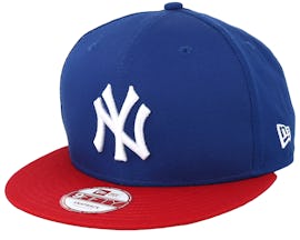 NY Yankees MLB Cotton Block Royal/Scarlet 9fifty - New Era