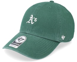 Oakland Athletics MLB Base Runner Clean Up Dark Green Dad Cap - 47 Brand