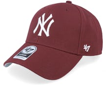 New York Yankees New York Yankees Mvp Dark Maroon Adjustable - 47 Brand