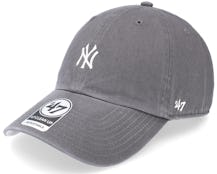 New York Yankees MLB Base Runner Clean Up Charcoal Dad Cap - 47 Brand