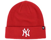 New York Yankees Raised Red Knit Cuff