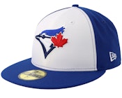 Toronto Blue Jays Acperf White/Blue Fitted