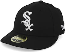 Chicago White Sox Low Crown Ac Perfermance Black/White Fitted - New Era