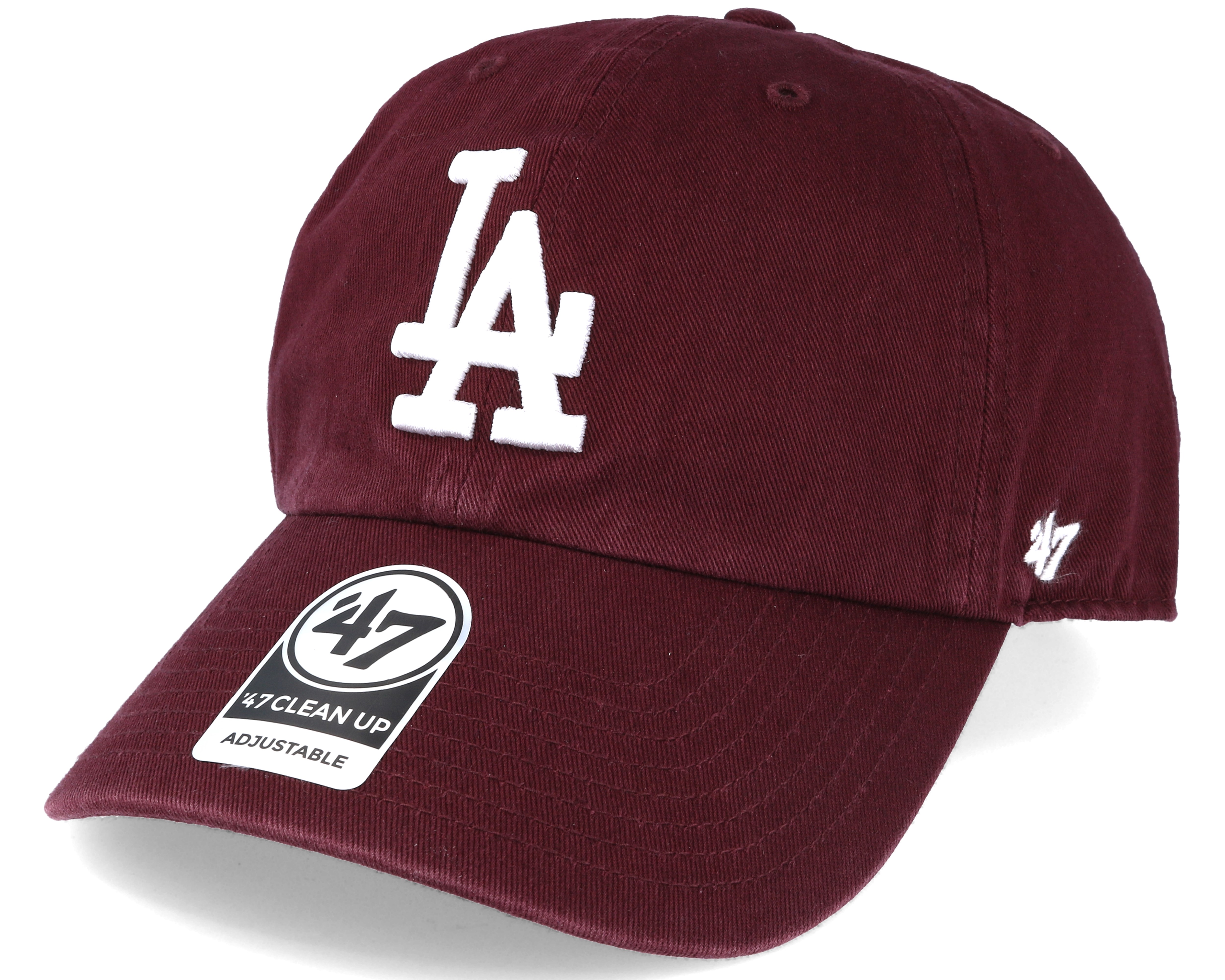 maroon dodger hat