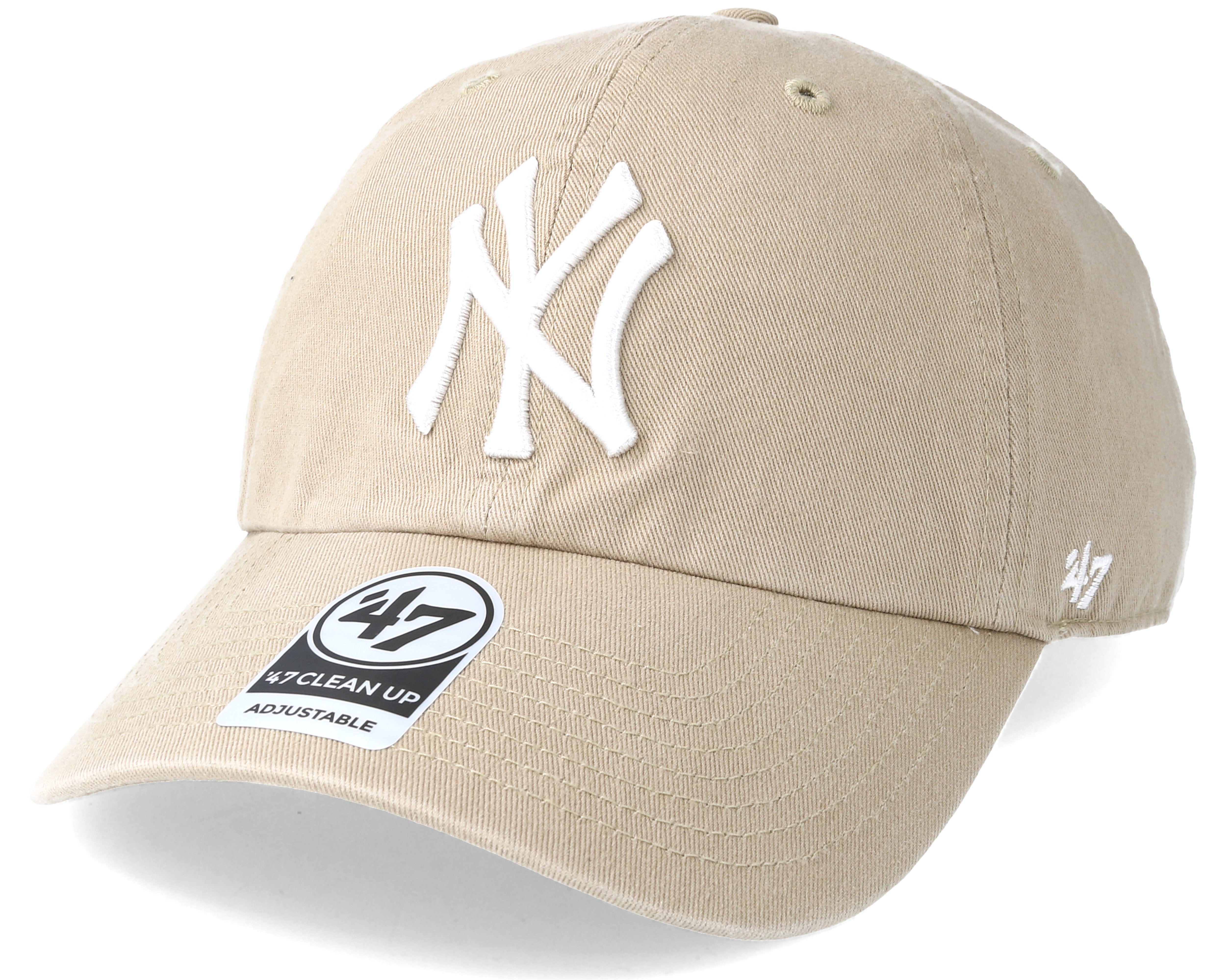 New York Yankees Clean Up Khaki/White Adjustable - 47 Brand