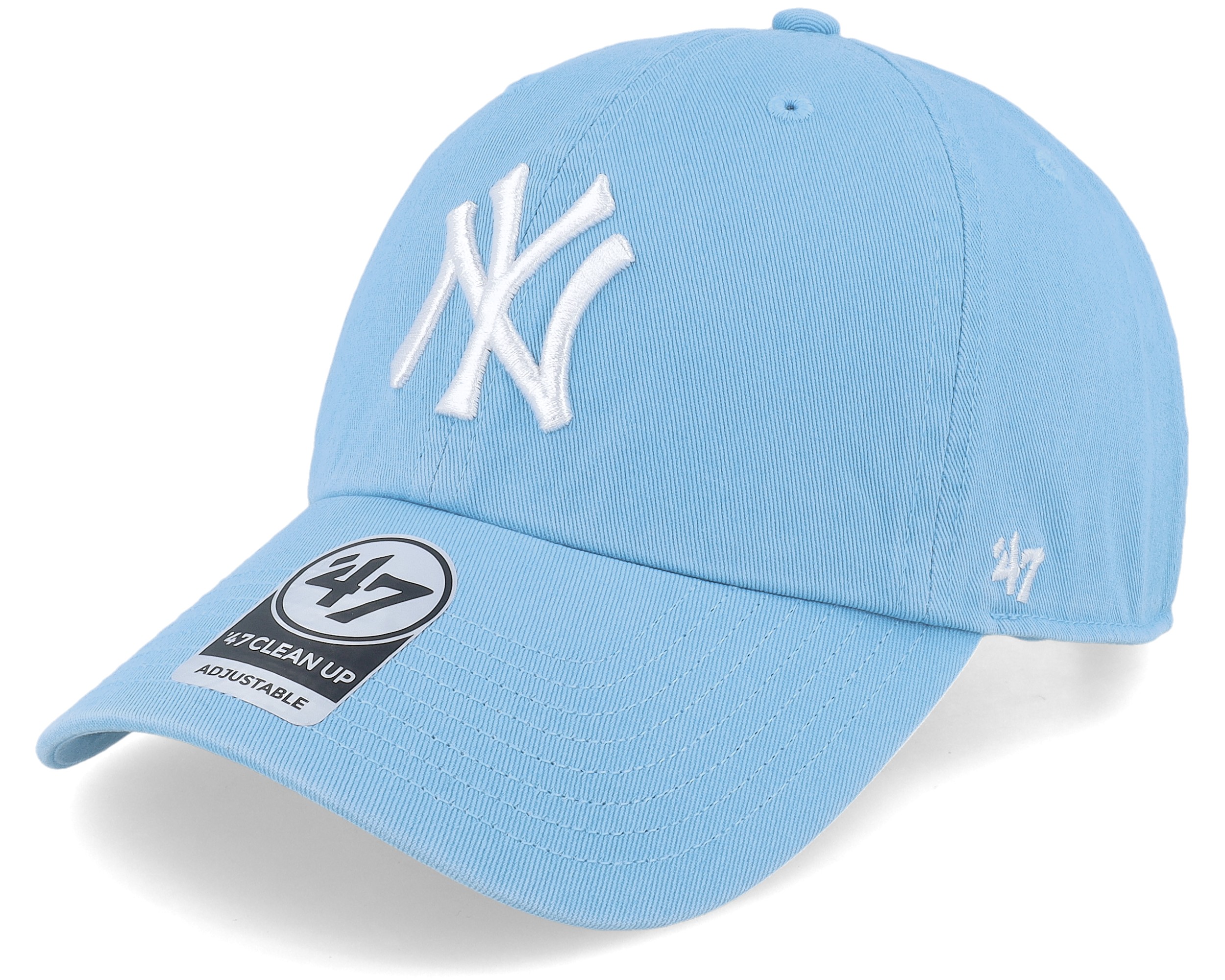 47 Brand MLB NY Yankees Clean Up Cap - Columbia (Baby Blue)