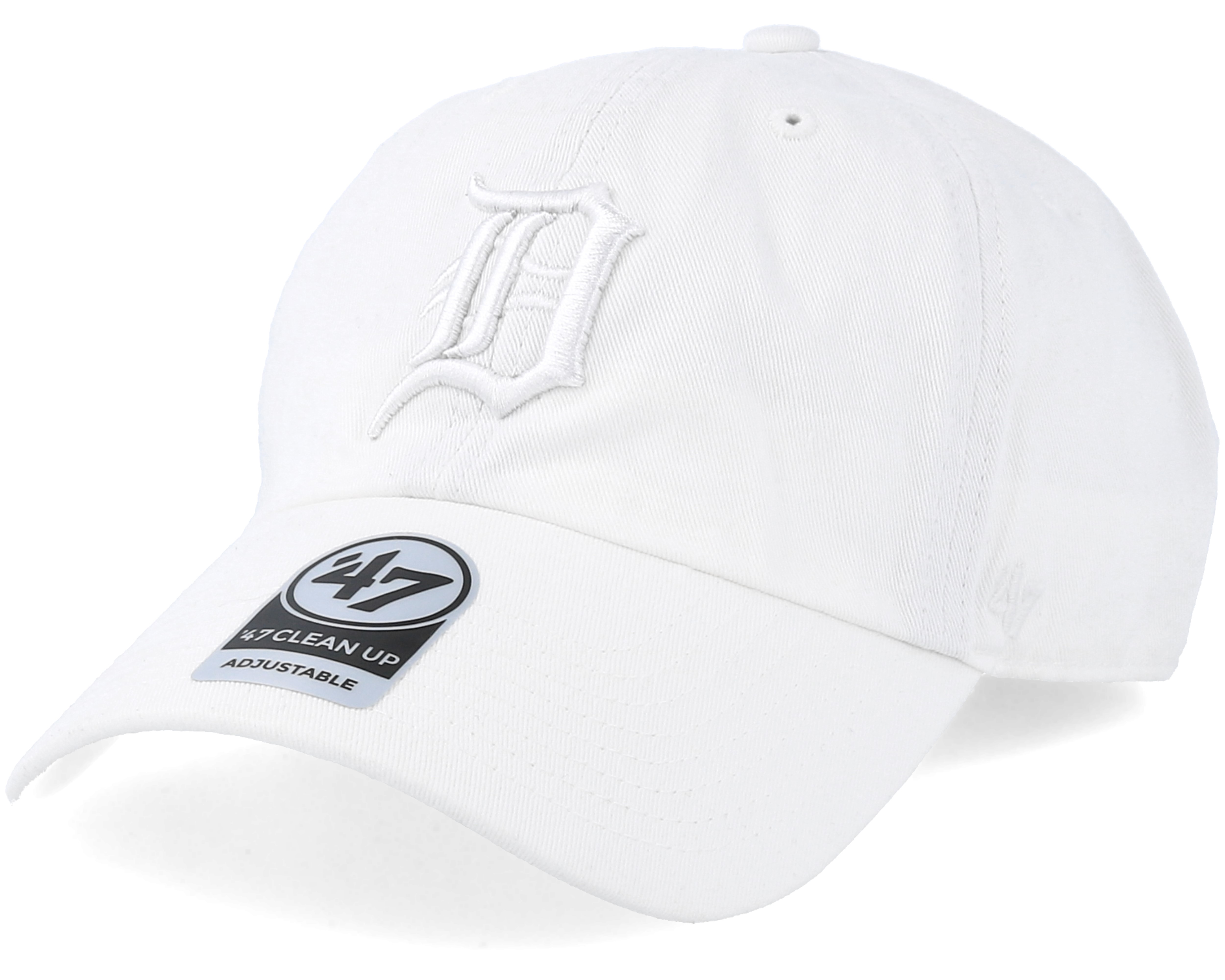 47 Men's Detroit Tigers MLB Adjustable Clean-Up Cap in Khaki/White NODIM