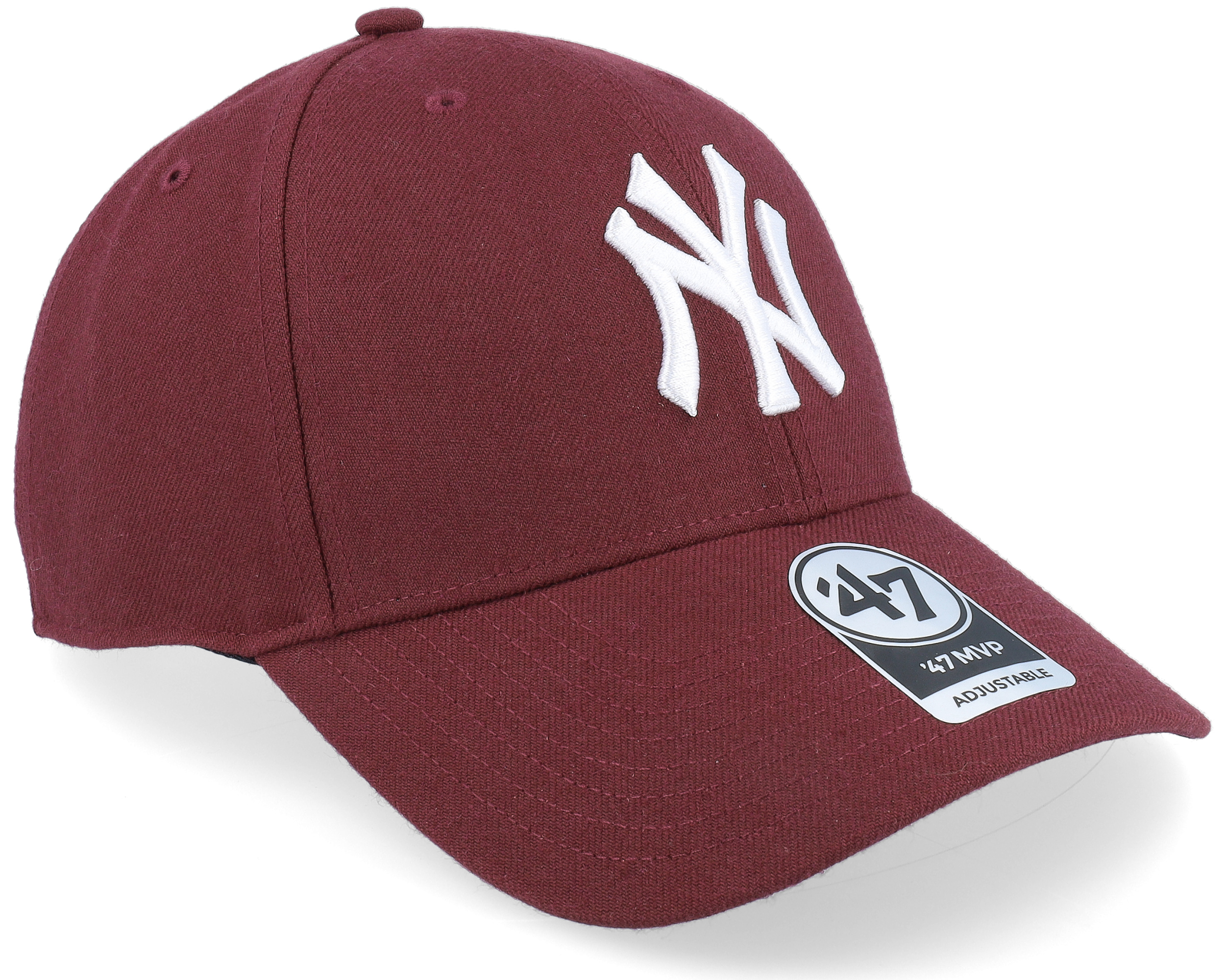 maroon yankees hat