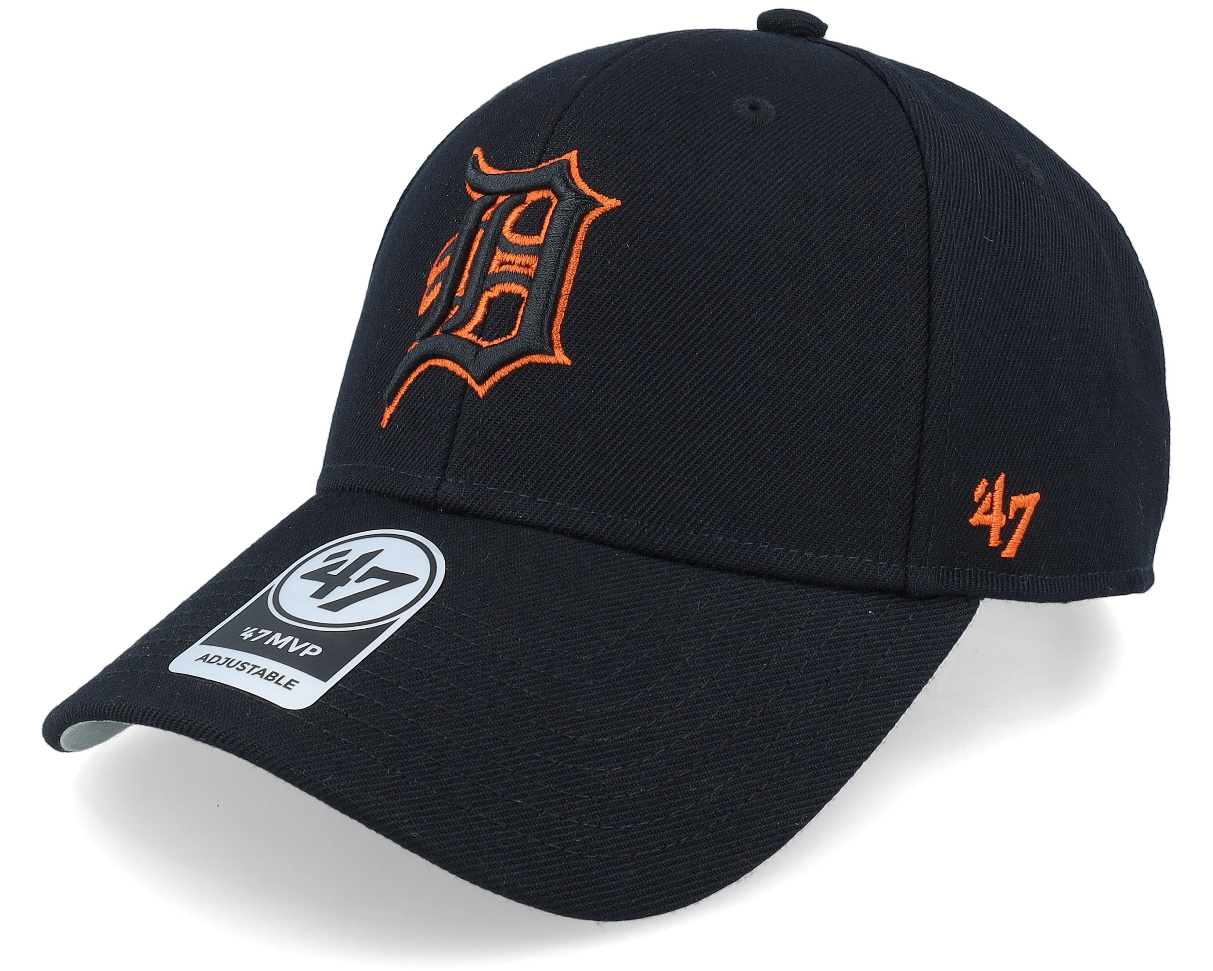 Detroit Tigers Mvp Black Adjustable - 47 Brand cap